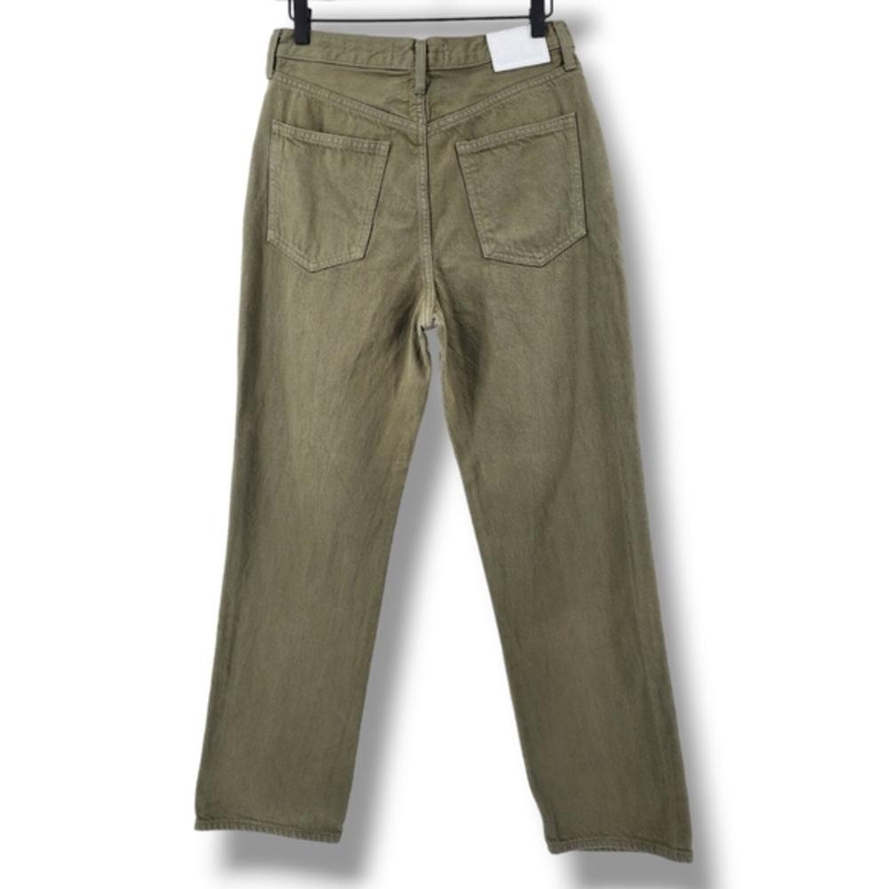 Denim Forum Aritzia The Joni High Rise Loose 29L Green Size 27 - Picture 2 of 12